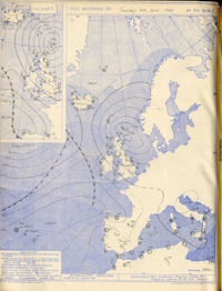 ​​​​Carte britannique pour le 6 juin 1944