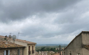 Temps souvent nuageux et pluvieux dans le Sud, comme ici dans l'Hérault, cette fin de semaine.