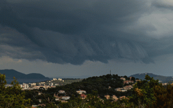 Orage au dessus du Var hier 24 août.