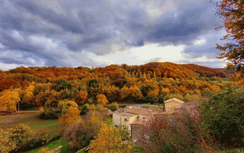 Ciel d'automne dans la Drôme.