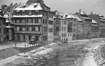 La Petite France à Strasbourg en hiver 1956.