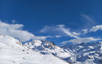 Val-Thorens en Savoie, altitude 2 333m, le 18/02/22 à 16 h 08.