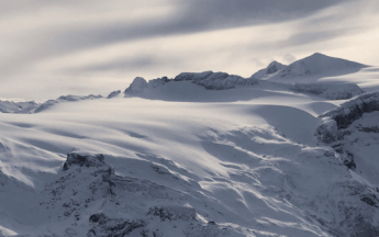 Vue sur le glacier de la Vanoise depuis le col de Tougne (73)