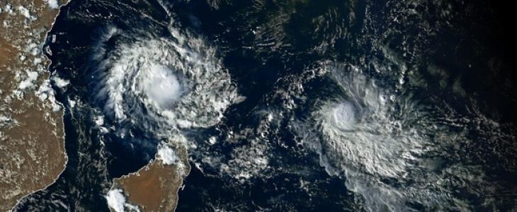 Cyclones dans l'océan Indien