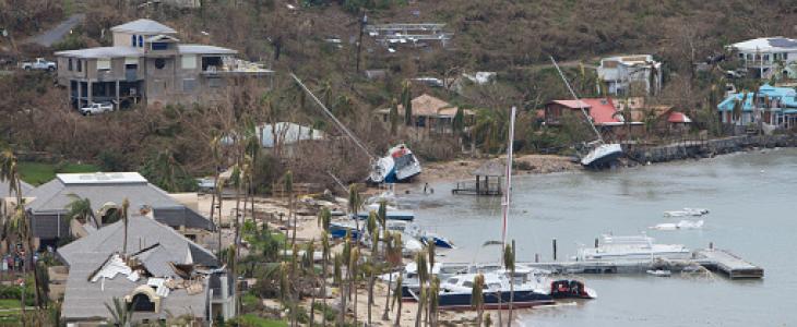 St John, îles Vierges, après le passage d'IRMA