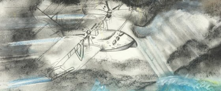 L'hydravion de Mermoz traverse le Pot-au-Noir - © Météo-France/Patrick Flécheux 