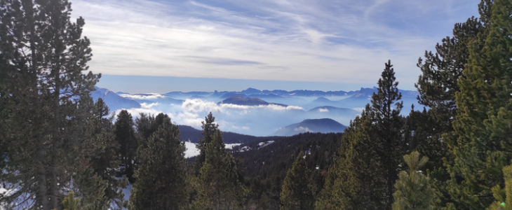 Vue sur le Vercors depuis le nord.