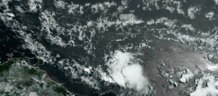Image du satellite GOES16 le 24 juillet 2020 à 12h40 UTC - © Météo-France