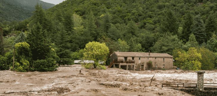 Crue de l'Hérault le 19 septembre 2020