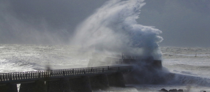 Tempête Ciaran aux Sables d'Olonne jeudi matin.