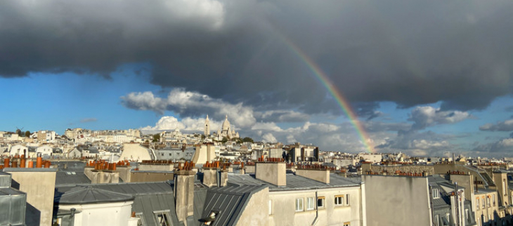 Un ciel changeant au dessus de Paris.