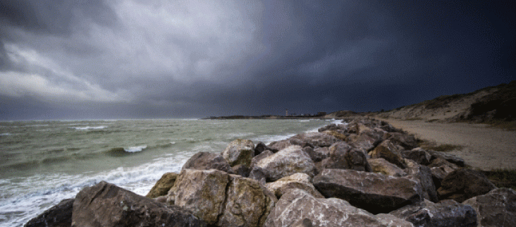 La plage de Berck (62) ce lundi.