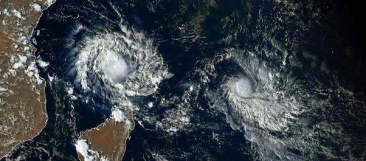 Cyclones dans l'océan Indien