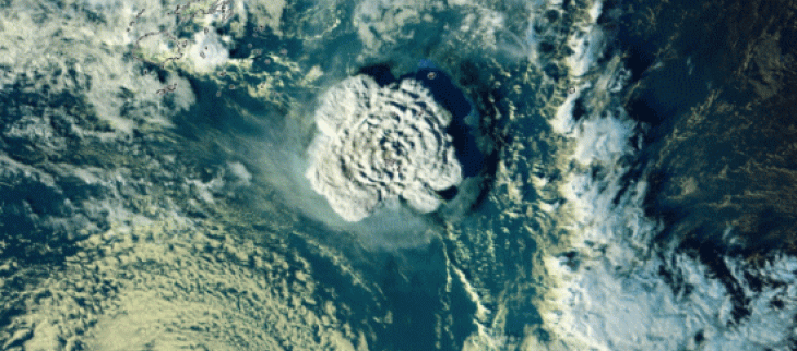 L’éruption du volcan Hunga Tonga - Hunga Ha’apai est la plus puissante de cette décennie. 