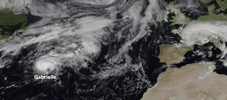 L'ouragan Gabrielle se dirige vers les Açores. Il ne devrait pas avoir d'impact sur la France