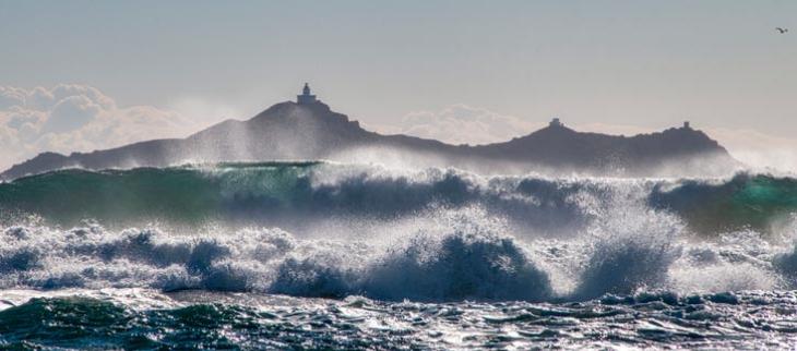 Tempête en Corse - îles Sanguinaires