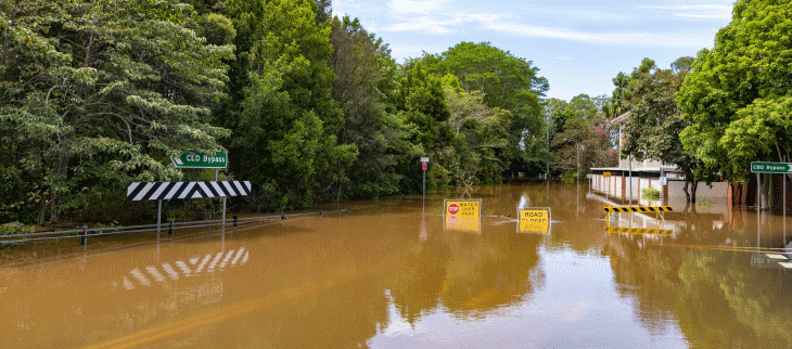 Inondations en Nouvelle-Galles du Sud, Australie.