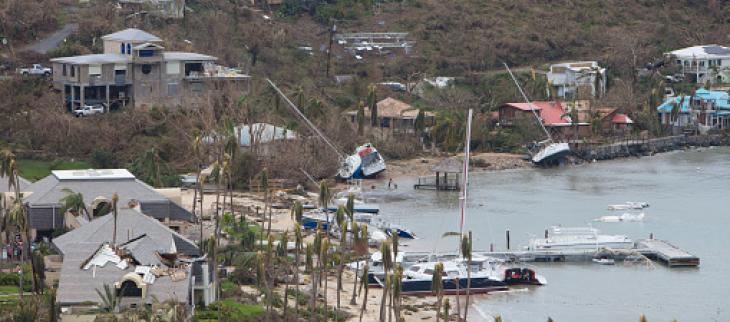 St John, îles Vierges, après le passage d'IRMA