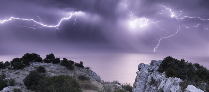 La Corse est touchée par de violents orages avec des rafales de vent exceptionnelles
