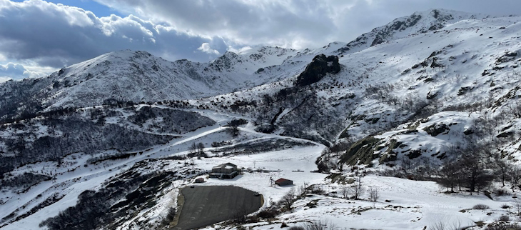 Le 13 février à Ghisoni, dans le massif du Renoso (Corse)