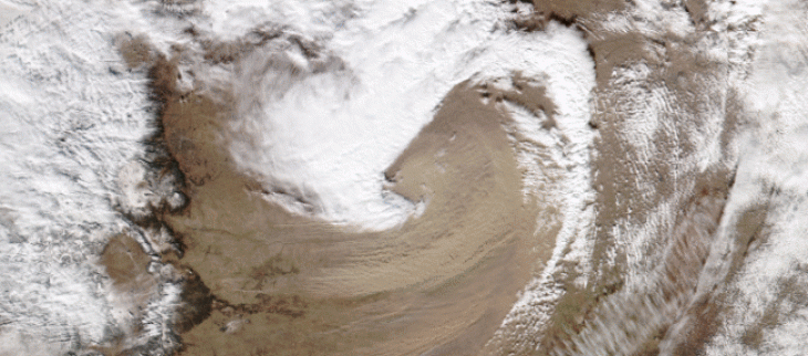 Image satellite NOAA le 15 décembre 2021 à 19h55 UTC.