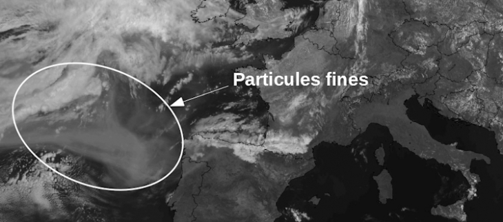 Image satellitaire canal visible le 26/06/2023 à 10h UTC.