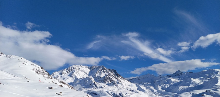 Val-Thorens en Savoie, altitude 2 333m, le 18/02/22 à 16 h 08.