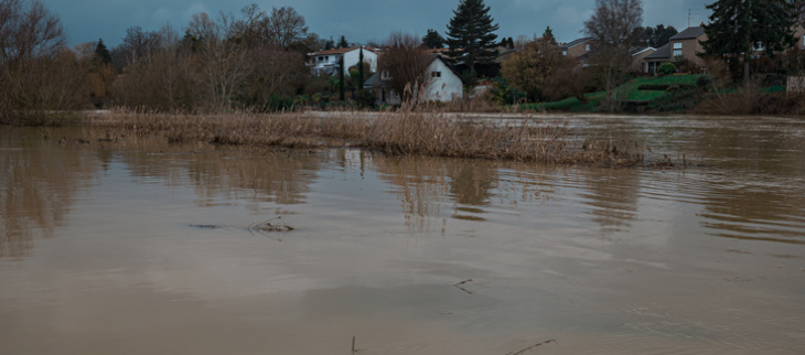 Image de crue en France