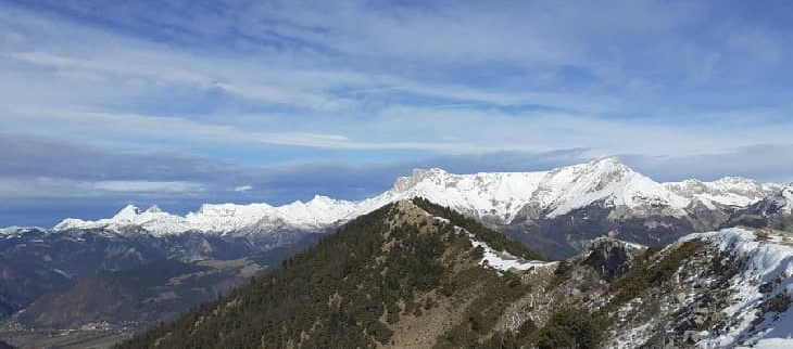 Neige sur le plateau de Bure