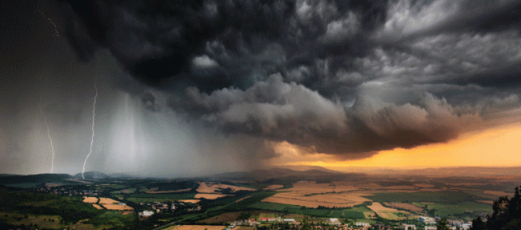 De violents orages ont traversé l’ouest du pays dans la nuit de dimanche à lundi. 