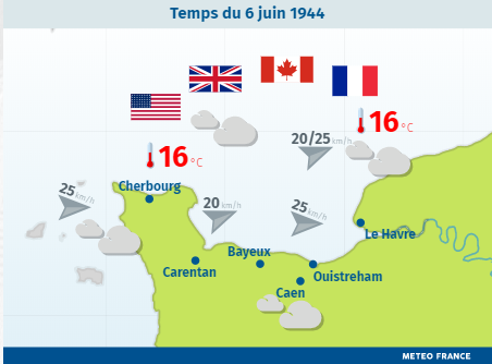 Juin 1944 Le Debarquement Repousse Pour Cause Meteo Meteo France