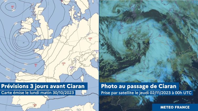 Ciarán et Domingos : la France balayée par deux violentes tempêtes