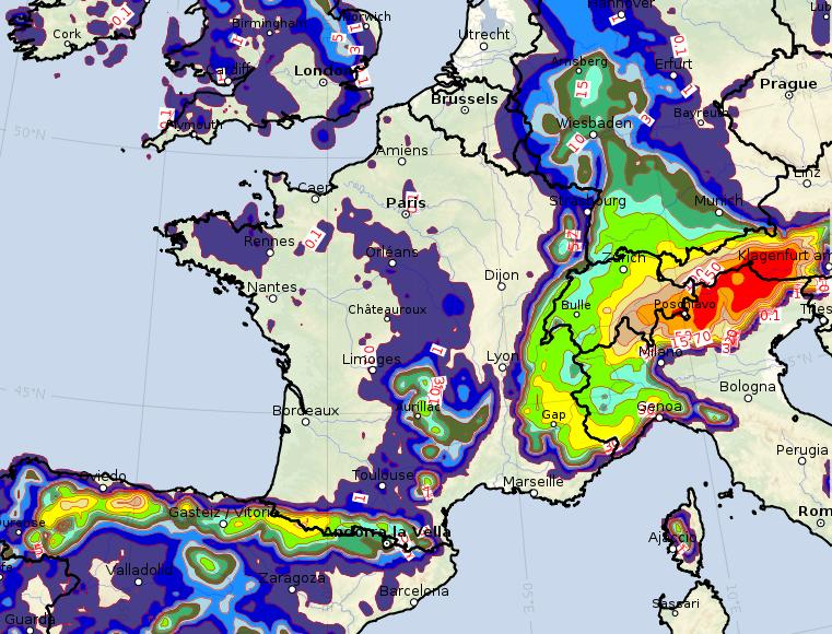 Le Temps Ce Weekend Pluies Vent Neige En Montagne Dans Une Masse D Air Froide Meteo France