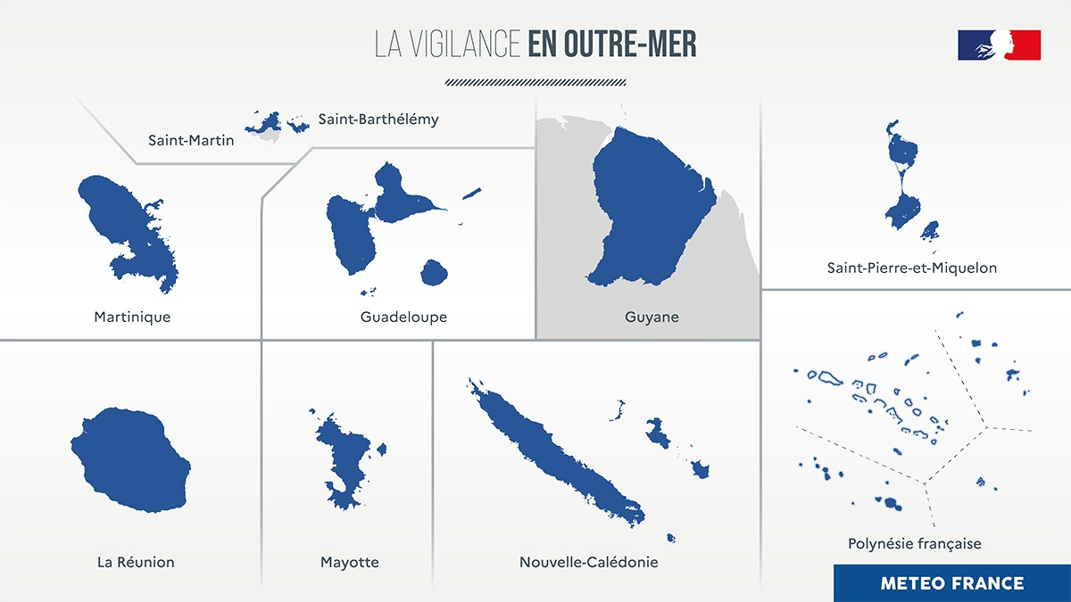 La Vigilance météorologique en outre-mer.
